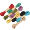 61BShPikmEL._SL1000_-2.jpg 32 Pc Colourful DIY Jute Rope Threads for Various Art and Craft Projects and Decoration Ribbon Twisted String Strap Wrapping for Packaging Gift Wrapping Twine- Set of 32 pc X 10 Meters