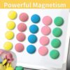 Colorful Pastel Color Magnet for Magnetic White-Boards - Sticky Stick Notes, Photos, Charts Notice Board/Planning Magnets - Fridge Magnetic Button, 30 mm, (Pack of 12)
