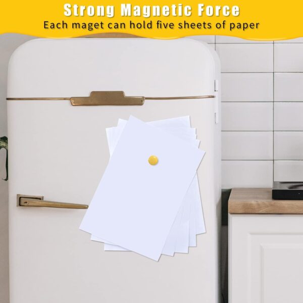 KRAFTELLA Pack of 10 Colorful Opaque Magnet for Magnetic White-Boards - Stick Notes, Photos, Charts Notice Board/Planning Magnets Fridge Magnetic Button, 30 mm, Random