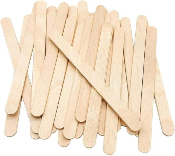 61ZwrnJ6lLL._SL1500_-1.jpg KRAFTELLA Ice Cream Sticks for Crafts and Projects - Natural Wood, Wax Sticks, Popsicle Crafts for Kids, Wooden Sticks for Crafting (100)