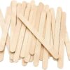 KRAFTELLA Ice Cream Sticks for Crafts and Projects - Natural Wood, Wax Sticks, Popsicle Crafts for Kids, Wooden Sticks for Crafting (200)