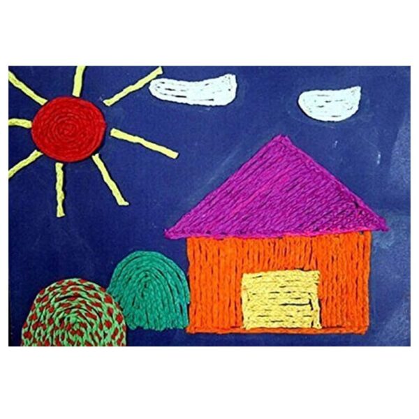 10 Pc Colourful DIY Paper Rope Threads for Various Art and Craft Projects and Decoration Ribbon Twisted Paper String Strap Wrapping for Packaging Gift Wrapping Twine