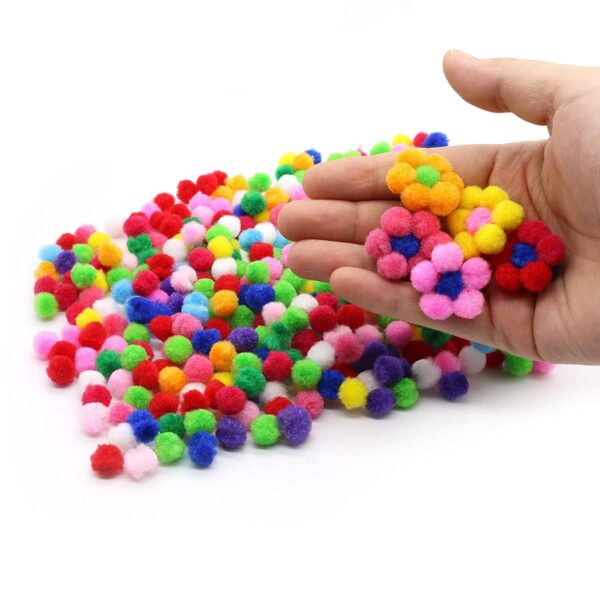 61felRJ99ZL._SL1200_.jpg Kraftella 1000 Pcs 1 cm Pom Poms Felt Balls in Bright & Bold Colors | Pompoms for Crafts & Decorations
