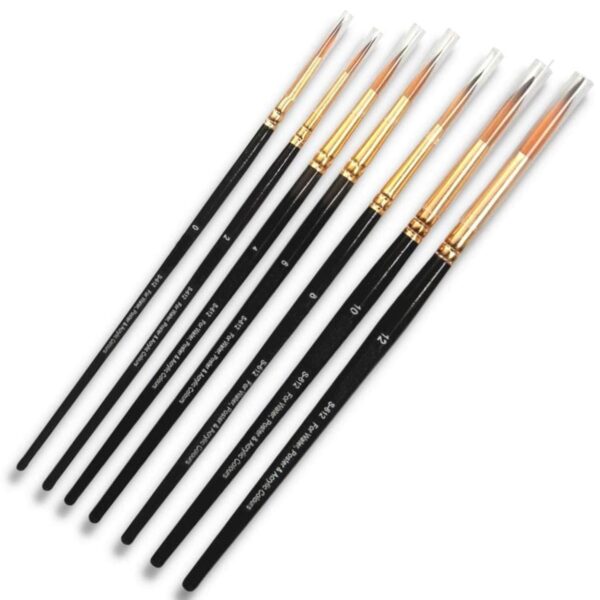 KRAFTELLA 7 Art Brush Set for Artists Painting Brushes Professional Round