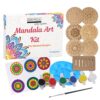 Mandala Art Kit|Craft Materials for Mandala Art Painting Kit for Kids|Gifts for Girls Age 10-12|Gifts for Teenage Girls|Craft Kit of Pack of 6 Coasters with Colour Kit