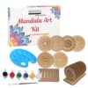 Mandala Art Kit|Craft Materials for Mandala Art Painting Kit for Kids|Gifts for Girls Age 10-12|Gifts for Teenage Girls|Craft Kit of Pack of 6 Coasters with Colour Kit