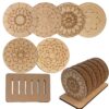 Mandala Art Kit|Craft Materials for Mandala Art Painting Kit for Kids|Gifts for Girls Age 10-12|Gifts for Teenage Girls|Craft Kit of Pack of 6 Coasters with Colour Kit