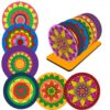 Mandala Art Kit|Craft Materials for Mandala Art Painting Kit for Kids|Gifts for Girls Age 10-12|Gifts for Teenage Girls|Craft Kit of Pack of 6 Coasters with Colour Kit