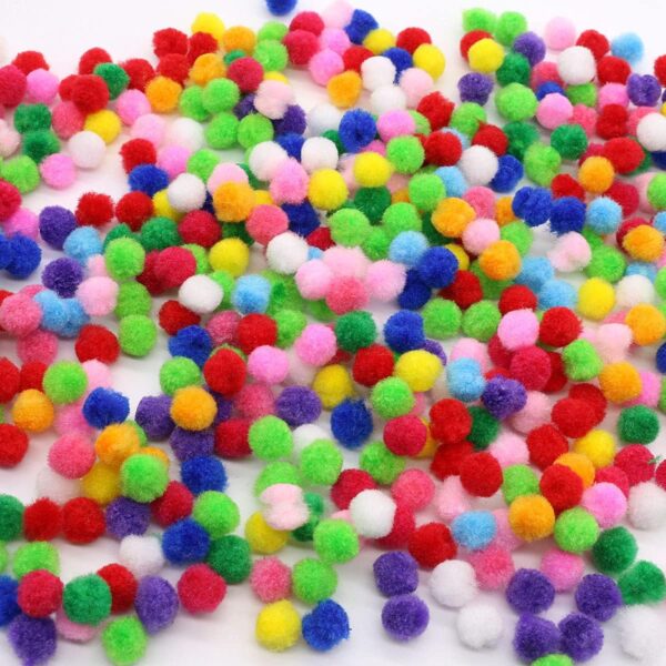 71ZTT-hnCrL._SL1200_.jpg Kraftella 1000 Pcs 1 cm Pom Poms Felt Balls in Bright & Bold Colors | Pompoms for Crafts & Decorations