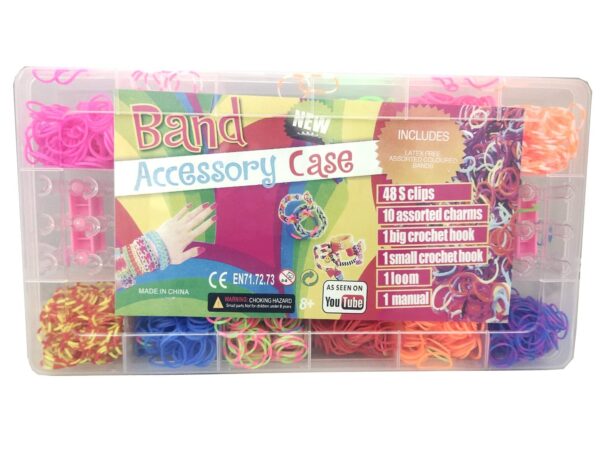 2400 Loom Band Kit for DIY Crafts, Rainbow Loom Band Set with Loom Board for Bracelet Making Bracelet kit for Girls, Colorful Bands for Making Necklace, Charms, Hooks, Rubber Bands, Crochet, Clips, Loom Craft kit