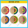 Mandala Art Kit|Craft Materials for Mandala Art Painting Kit for Kids|Gifts for Girls Age 10-12|Gifts for Teenage Girls|Craft Kit of Pack of 6 Coasters with Colour Kit