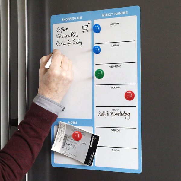 KRAFTELLA Pack of 10 Colorful Opaque Magnet for Magnetic White-Boards - Stick Notes, Photos, Charts Notice Board/Planning Magnets Fridge Magnetic Button, 30 mm, Random