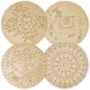 81bpSMe36HL._SL1500_.jpg Lippan Art Mandala Art Materials Diy Kit With Four Designs Premarked Mdf Board (4 Pcs Premarked Art Board, Diwali Decoration For Home Decor Engraved Painting MDF Base for DIY Decorations, Festival Gift, Wedding Decorations 8. inch Amazon.in Home & KitchenRufus AI
