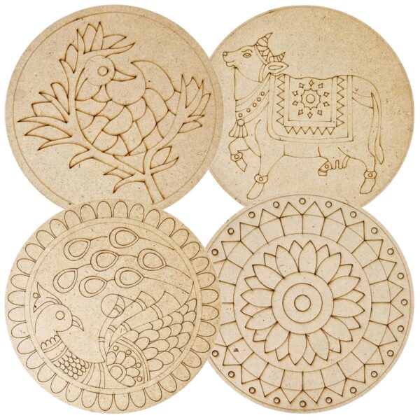 81bpSMe36HL._SL1500_.jpg Lippan Art Mandala Art Materials Diy Kit With Four Designs Premarked Mdf Board (4 Pcs Premarked Art Board, Diwali Decoration For Home Decor Engraved Painting MDF Base for DIY Decorations, Festival Gift, Wedding Decorations 8. inch Amazon.in Home & KitchenRufus AI